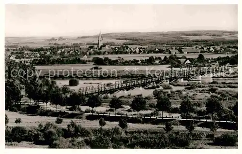 AK / Ansichtskarte Neustadt Donau Panorama Kirche Bruecke Kat. Neustadt a.d.Donau