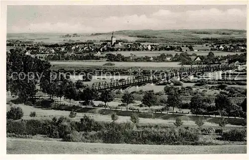 AK / Ansichtskarte Neustadt Donau Panorama Kirche Bruecke Kat. Neustadt a.d.Donau