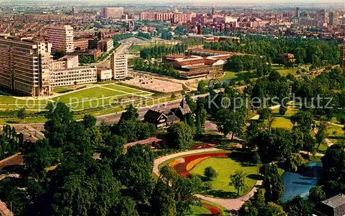 AK / Ansichtskarte Rotterdam Panorama met Het Park Luchtopname Kat. Rotterdam