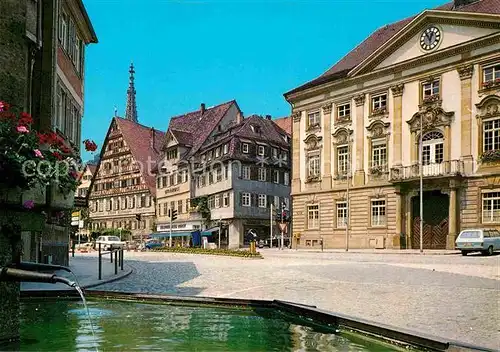 AK / Ansichtskarte Esslingen Neckar Rathausplatz Brunnen Kat. Esslingen am Neckar