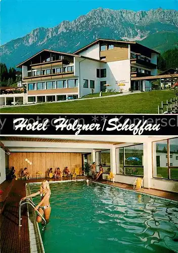 AK / Ansichtskarte Scheffau Wilden Kaiser Hotel Holzner Hallenbad Kat. Scheffau am Wilden Kaiser