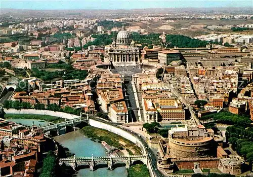 AK / Ansichtskarte Roma Rom Via della Conciliazione veduta aerea Petersplatz Petersdom Kat. 