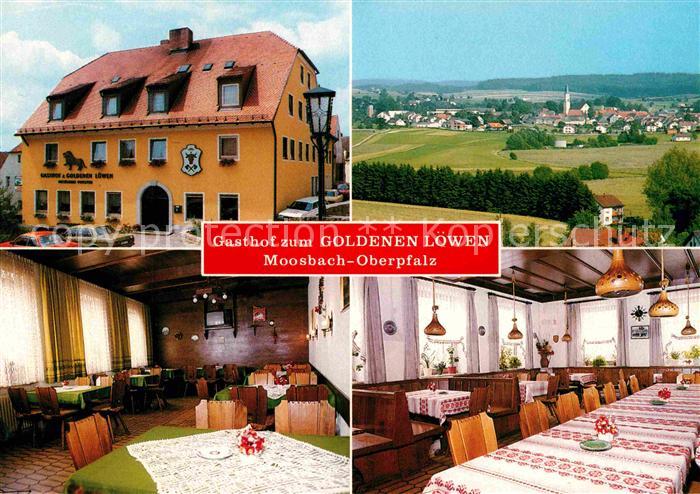 Ak Ansichtskarte Moosbach Vohenstrauss Gasthaus Zum Goldenen Loewen