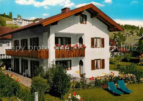 AK / Ansichtskarte Mittenwald Bayern Gaestehaus Hornsteiner Kat. Mittenwald