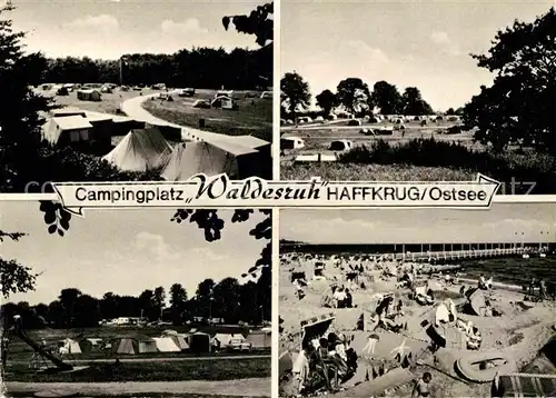 AK / Ansichtskarte Haffkrug Ostseebad Campingplatz Strandbad Kat. Scharbeutz