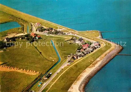 AK / Ansichtskarte Nordstrand Fliegeraufnahme Strandcafe Halligblick Kat. Nordstrand