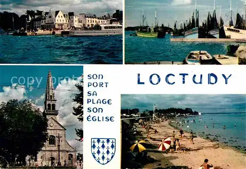 AK / Ansichtskarte Loctudy Port de peche et plage renommee Kat. Loctudy
