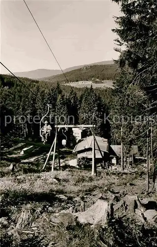 AK / Ansichtskarte Arber Sessellift Talstation