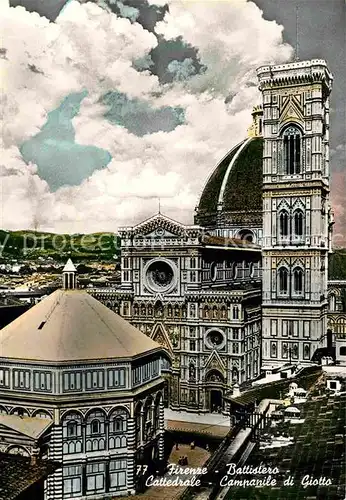AK / Ansichtskarte Firenze Toscana Baptistere Cathedrale Clocher de Giotto  Kat. Firenze