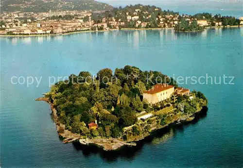 AK / Ansichtskarte Isola Madre e Verbania dall aereo Lago Maggiore Kat. Italien