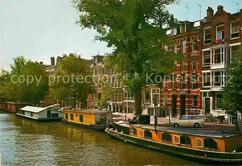 AK / Ansichtskarte Amsterdam Niederlande Prinsengracht met woonboten Gracht mit Hausbooten Kat. Amsterdam