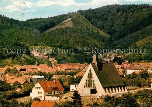 AK / Ansichtskarte Bad Lauterberg Ortsansicht mit Kirche Kneipp Heilbad Kat. Bad Lauterberg im Harz
