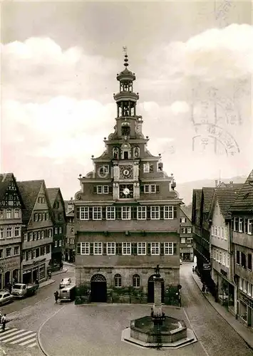 AK / Ansichtskarte Esslingen Neckar Altes Rathaus Brunnen Kat. Esslingen am Neckar