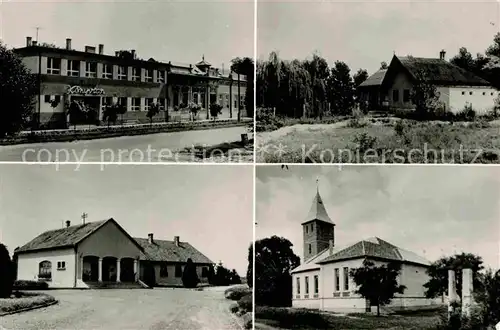 AK / Ansichtskarte Tiszaloek Teilansichten Gaststaette Kirche