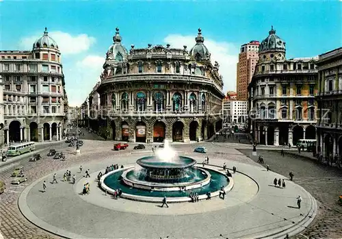 AK / Ansichtskarte Genova Genua Liguria Piazza de Ferrari Fontana Kat. Genova