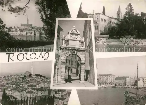 AK / Ansichtskarte Rovinj Istrien Teilansichten Altstadt Hafen Kat. Hrvatska