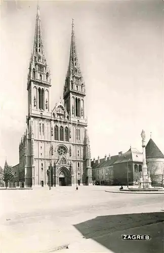 AK / Ansichtskarte Zagreb Kathedrale Kat. Zagreb