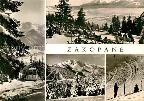 AK / Ansichtskarte Zakopane Kolejka na Gubalowke Tatr Winterpanorama Hohe Tatra Kat. Polen