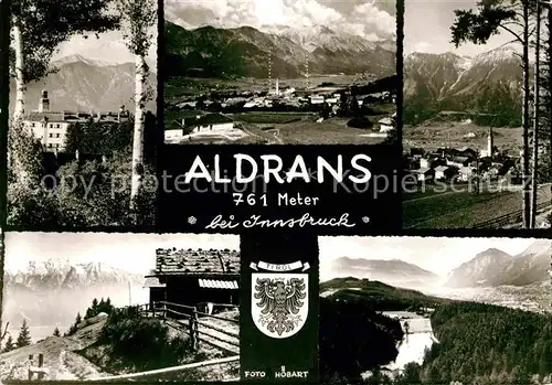 AK / Ansichtskarte Aldrans Teilansichten Berghuette Alpenpanorama Kat. Aldrans