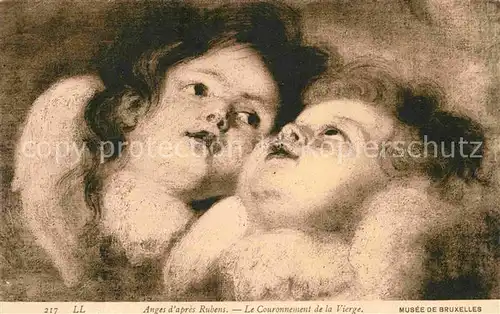 AK / Ansichtskarte Rubens Paul Peter Anges Engel Couronnement de la Vierge 
