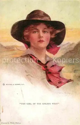 AK / Ansichtskarte Kuenstlerkarte Philip Boileau The Girl of the Golden West Kat. Kuenstlerkarte