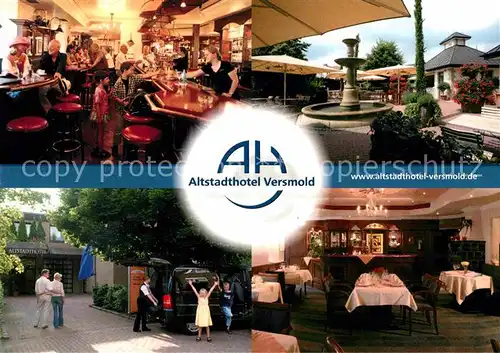 AK / Ansichtskarte Versmold Altstadthotel Versmold Bar Gastraum Kat. Versmold