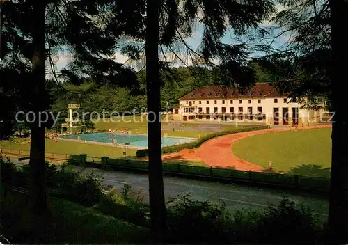 AK / Ansichtskarte Hennef Sieg Sportschule Schwimmbad Kat. Hennef (Sieg)