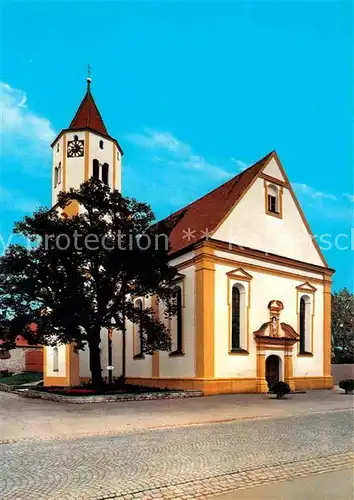 AK / Ansichtskarte Rennertshofen Oberbayern Pfarrkirche Johannes der Taeufer Kat. Rennertshofen