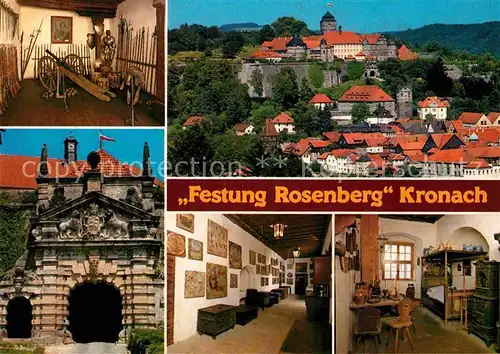 AK / Ansichtskarte Kronach Oberfranken Festung Rosenberg Teilansichten Kat. Kronach