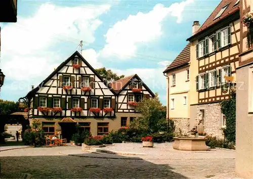 AK / Ansichtskarte Weikersheim Weinmarkt und Bastion Kat. Weikersheim