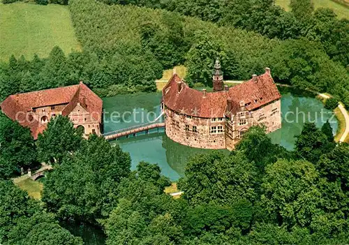 AK / Ansichtskarte Luedinghausen Burg Vischering Fliegeraufnahme Kat. Luedinghausen