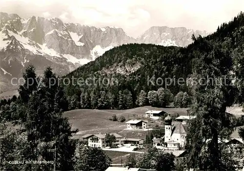 AK / Ansichtskarte Oberau Berchtesgaden mit Untersberg Kat. Berchtesgaden
