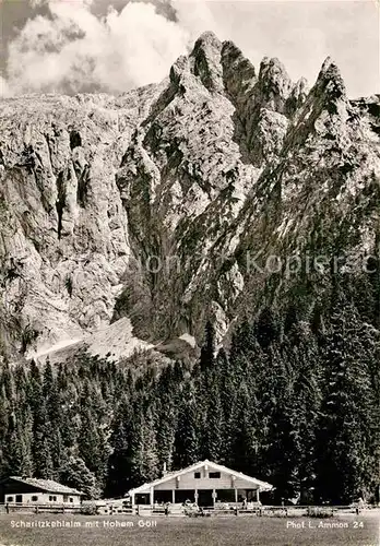 AK / Ansichtskarte Berchtesgaden Scharitzkehlalm mit Hohem Goell Kat. Berchtesgaden