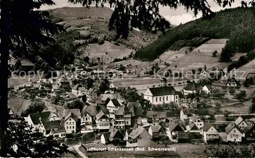 AK / Ansichtskarte Schenkenzell Kirche Panorama  Kat. Schenkenzell Schwarzwald