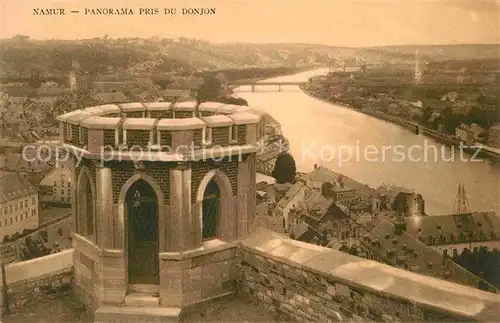 AK / Ansichtskarte Namur sur Meuse Panorama Pris du Donjon