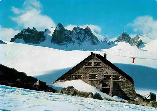 AK / Ansichtskarte Verbier Cabane du Trient Aiguilles Dorees et la Grande Fourche Kat. Verbier