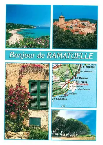 AK / Ansichtskarte Ramatuelle Le village Plage d Escalet Kat. Ramatuelle