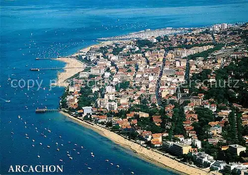 AK / Ansichtskarte Arcachon Gironde Fliegeraufnahme Kat. Arcachon