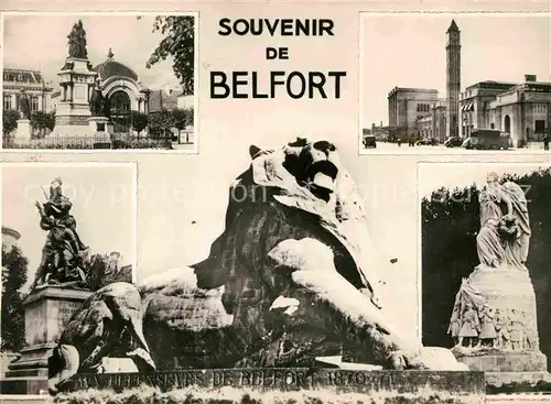 AK / Ansichtskarte Belfort Alsace Monuments Denkmaeler Kat. Belfort