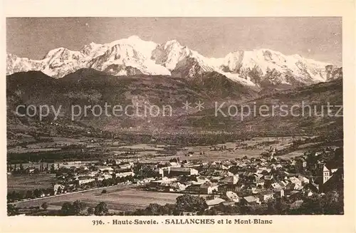 AK / Ansichtskarte Sallanches et le Mont Blanc Kat. Sallanches