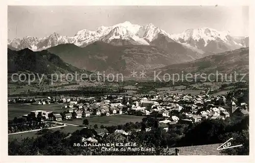 AK / Ansichtskarte Sallanches et la Chaine du Mont Blanc Kat. Sallanches