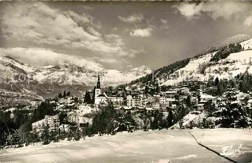 AK / Ansichtskarte Saint Gervais les Bains Vue generale et les Fitz Alpes en hiver Kat. Saint Gervais les Bains
