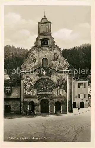 AK / Ansichtskarte Fuessen Allgaeu Spitalkirche Kat. Fuessen