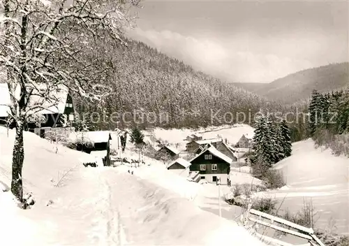 AK / Ansichtskarte Enzkloesterle Panorama Winter Kat. Enzkloesterle