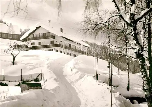 AK / Ansichtskarte Gompelscheuer Hotel garni Enzquelle Winter Kat. Enzkloesterle