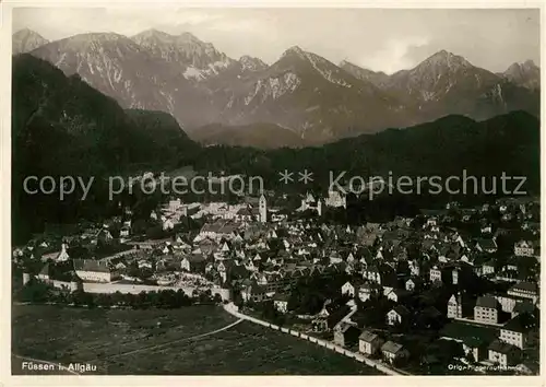 AK / Ansichtskarte Fuessen Allgaeu Panorama Kat. Fuessen