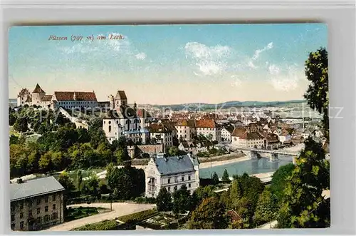 AK / Ansichtskarte Fuessen Allgaeu Panorama Schloss Kat. Fuessen