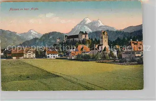 AK / Ansichtskarte Fuessen Allgaeu Panorama Schloss Kat. Fuessen