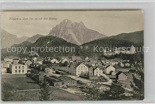 AK / Ansichtskarte Fuessen Allgaeu Panorama Saeuling Schloss Kat. Fuessen