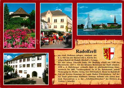 AK / Ansichtskarte Radolfzell Bodensee Pulverturm Rathaus Muenster Unserer Lieben Frau  Kat. Radolfzell am Bodensee